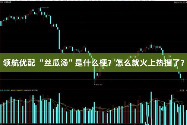 领航优配 “丝瓜汤”是什么梗？怎么就火上热搜了？